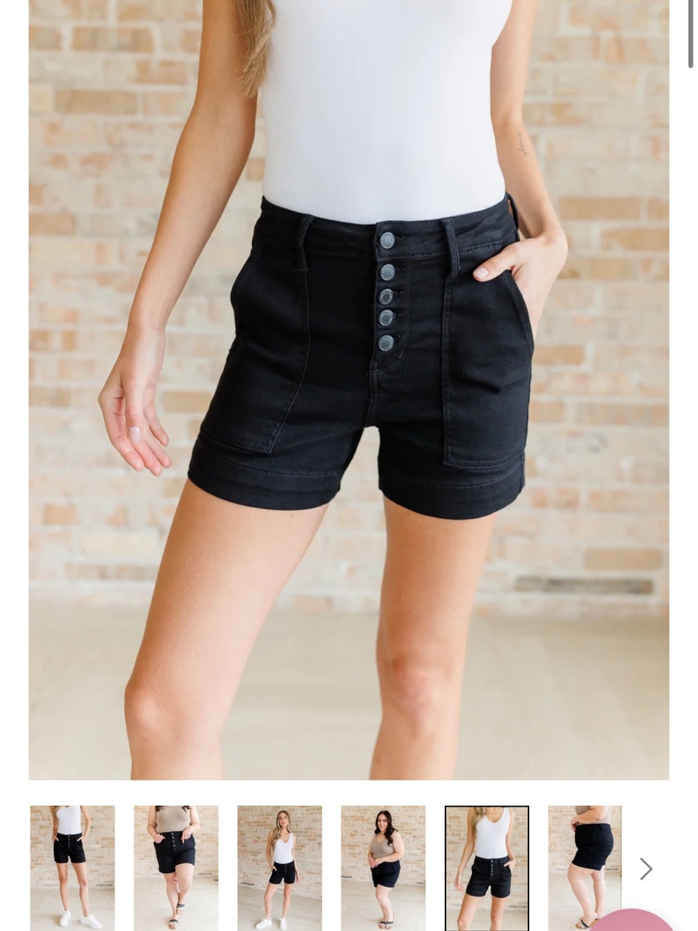 Judy blue High-Rise Button-Front Women's Shorts